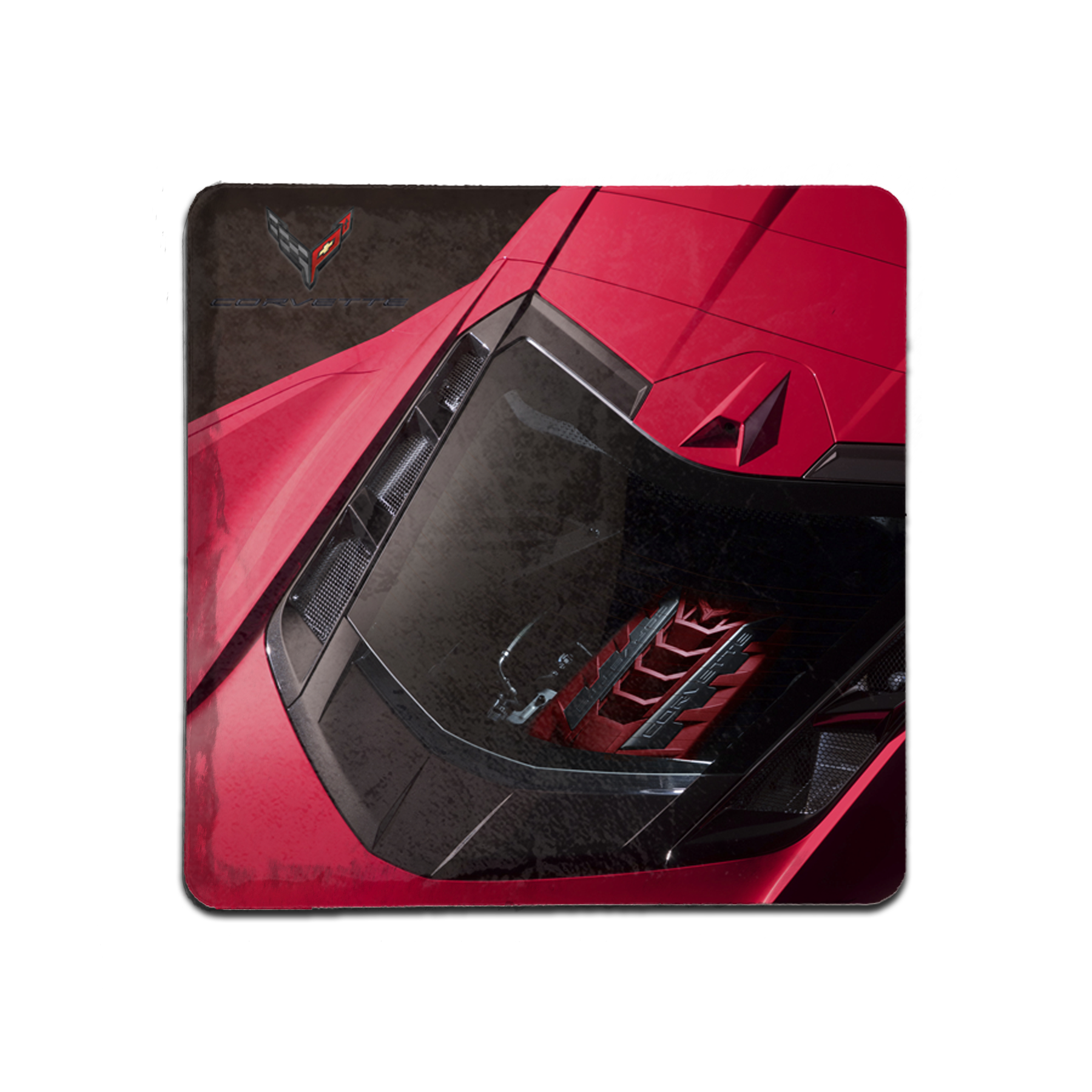 Maroon Corvette C8 - Engine Coaster