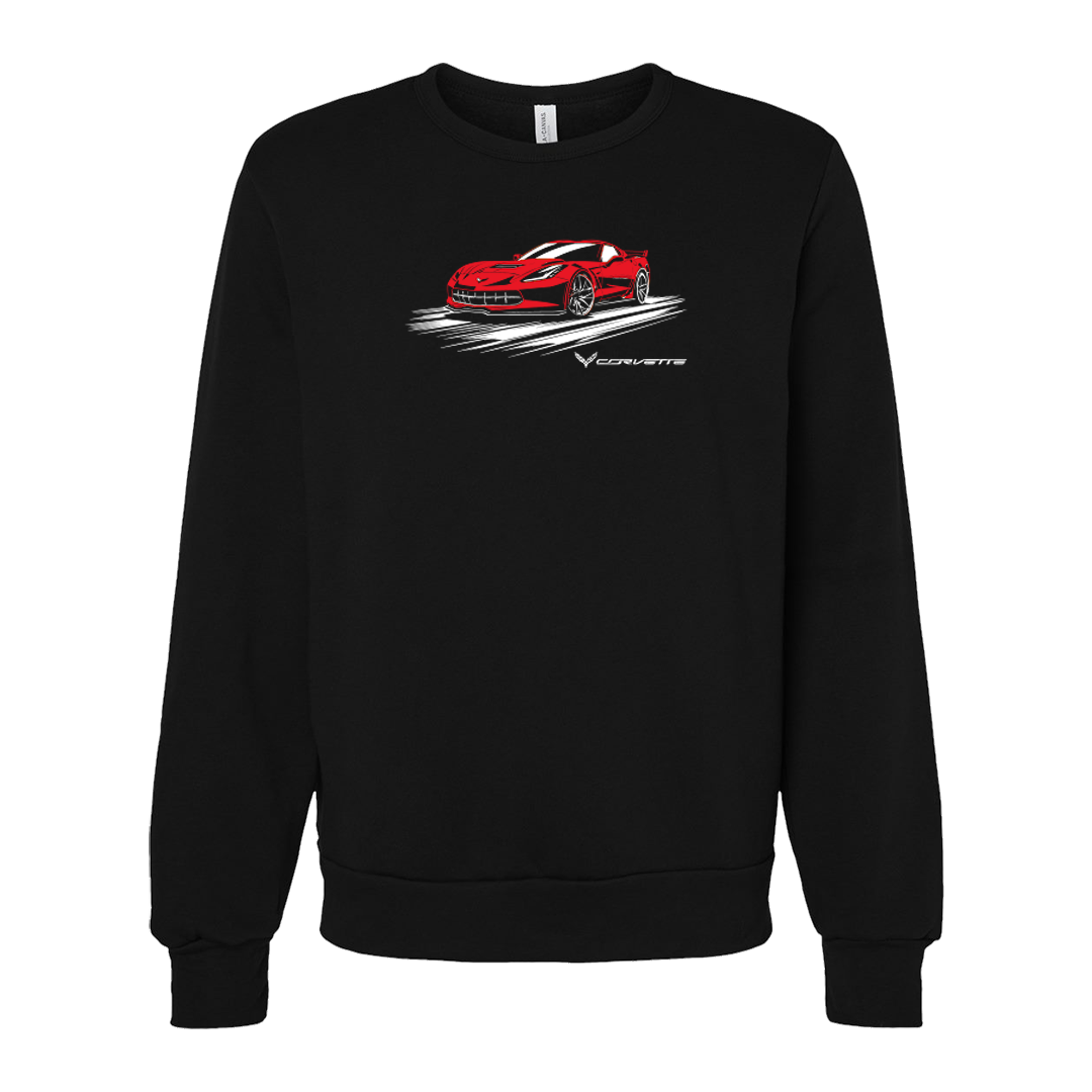 Corvette Color Pop Car Graphic Crewneck