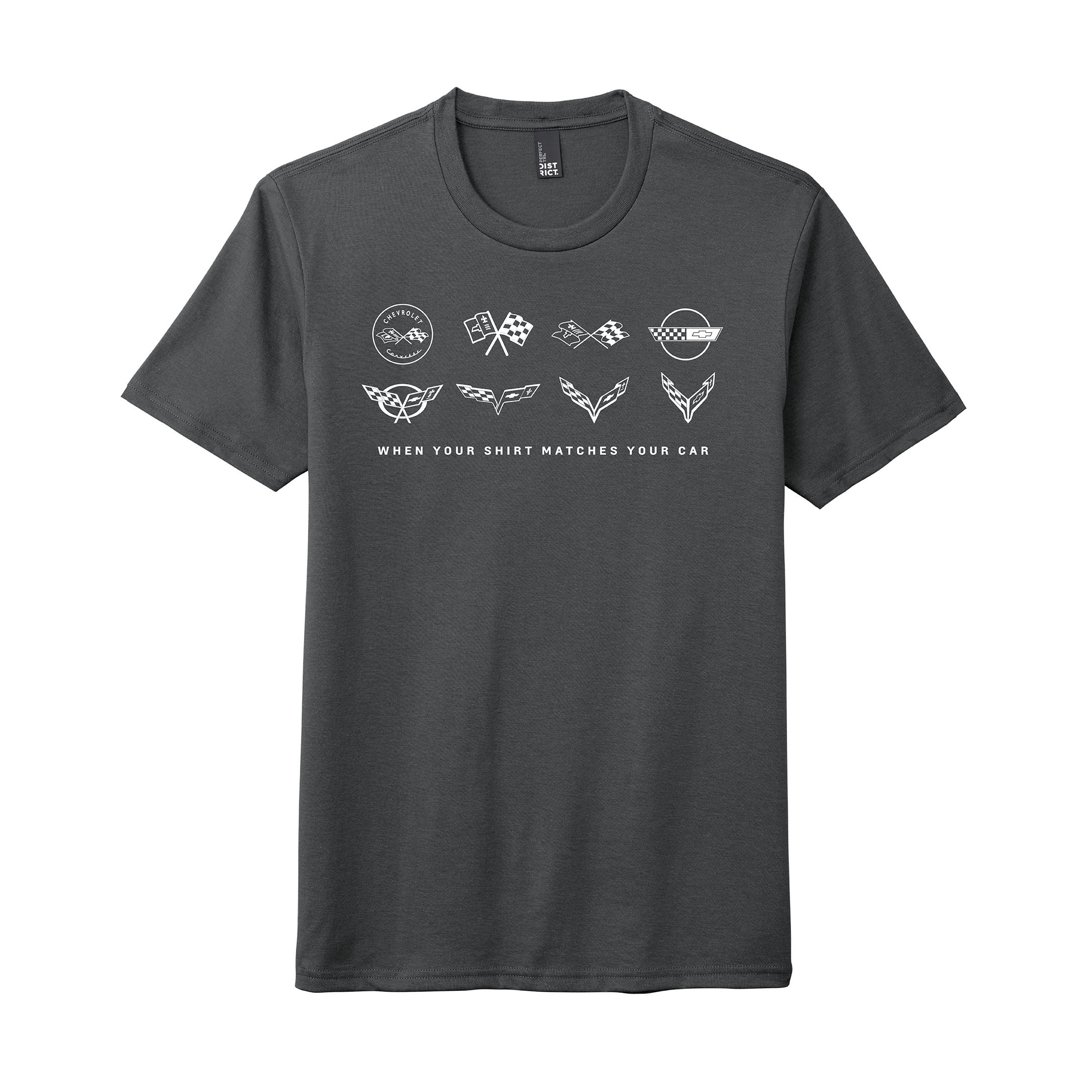 Dark Slate Gray Corvette "When Your Shirt Matches Your Car" Graphic T-Shirt