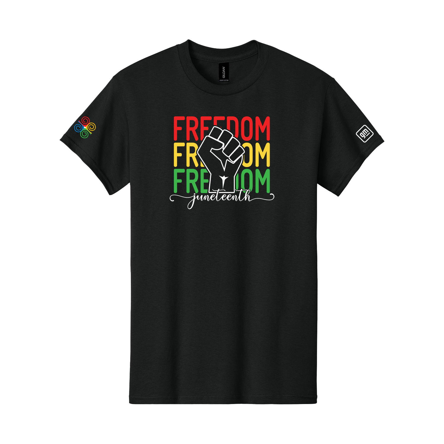 GMANN Juneteenth Unisex Heather CVC Short Sleeve Tee