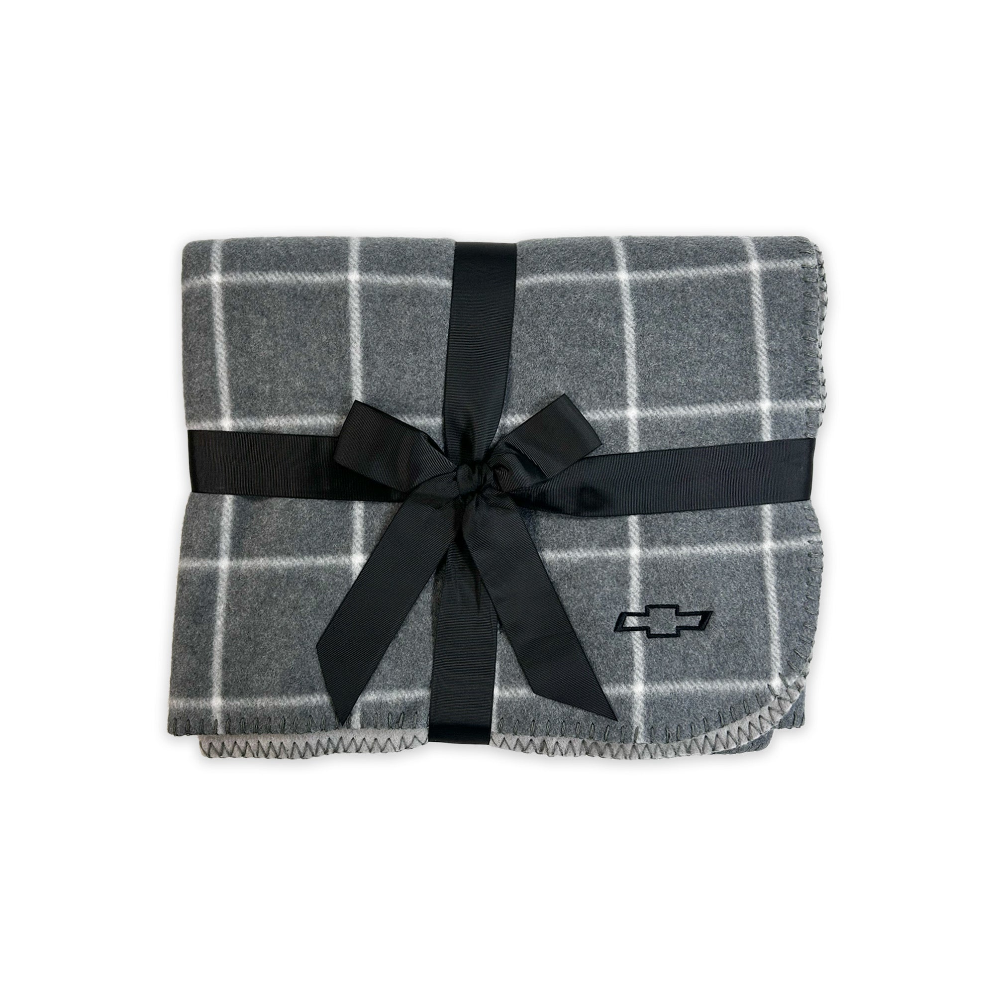 Dark Slate Gray Chevrolet Plaid Throw Blanket