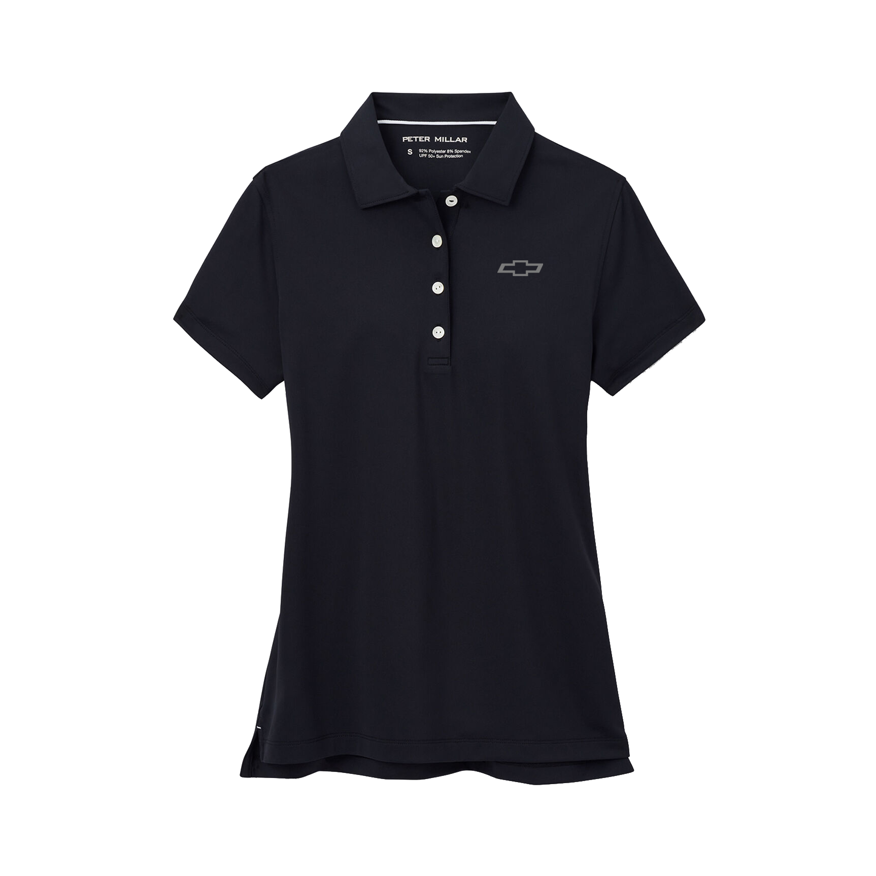 Black Chevrolet Women's Peter Millar Button Polo