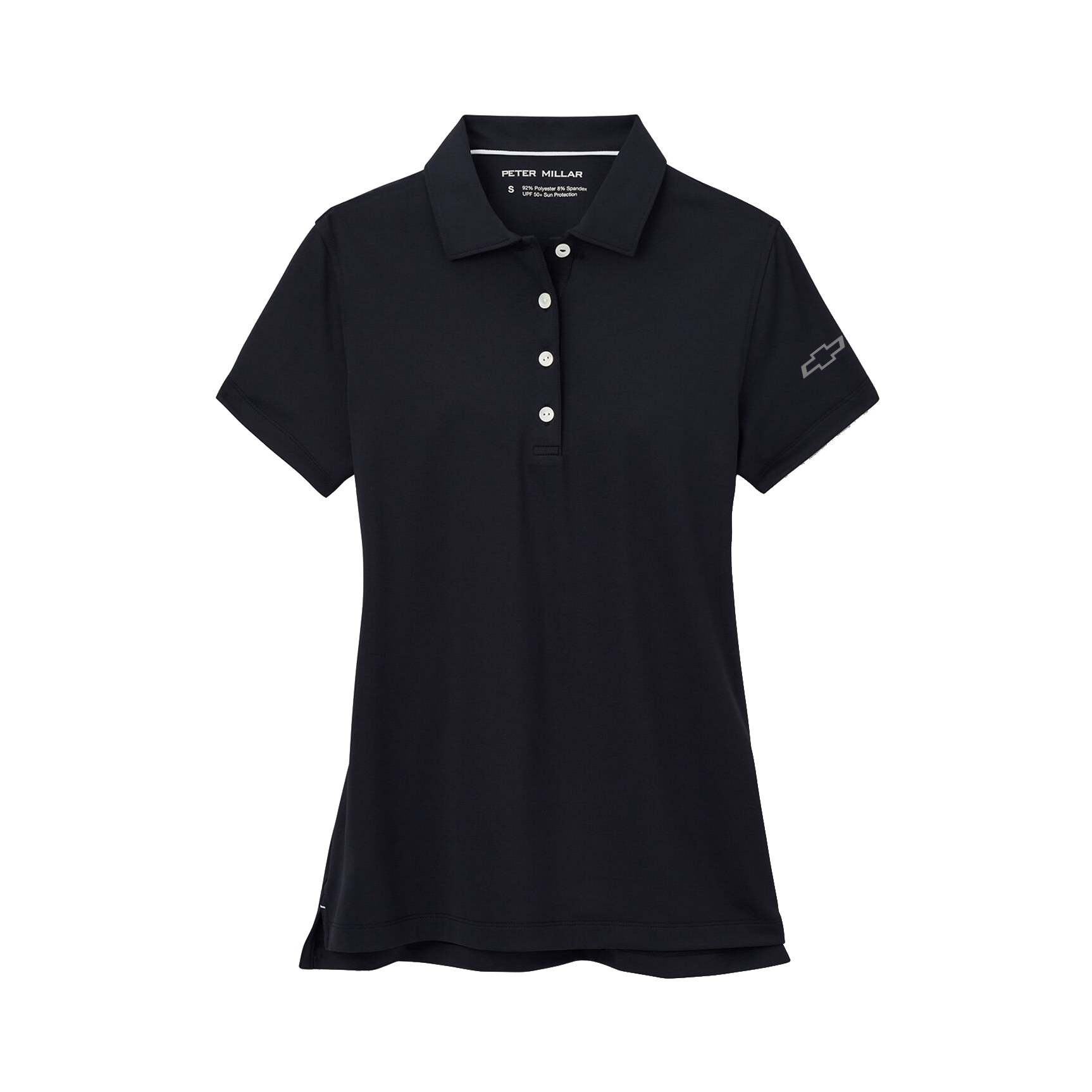 Black Chevrolet Women's Peter Millar Button Polo
