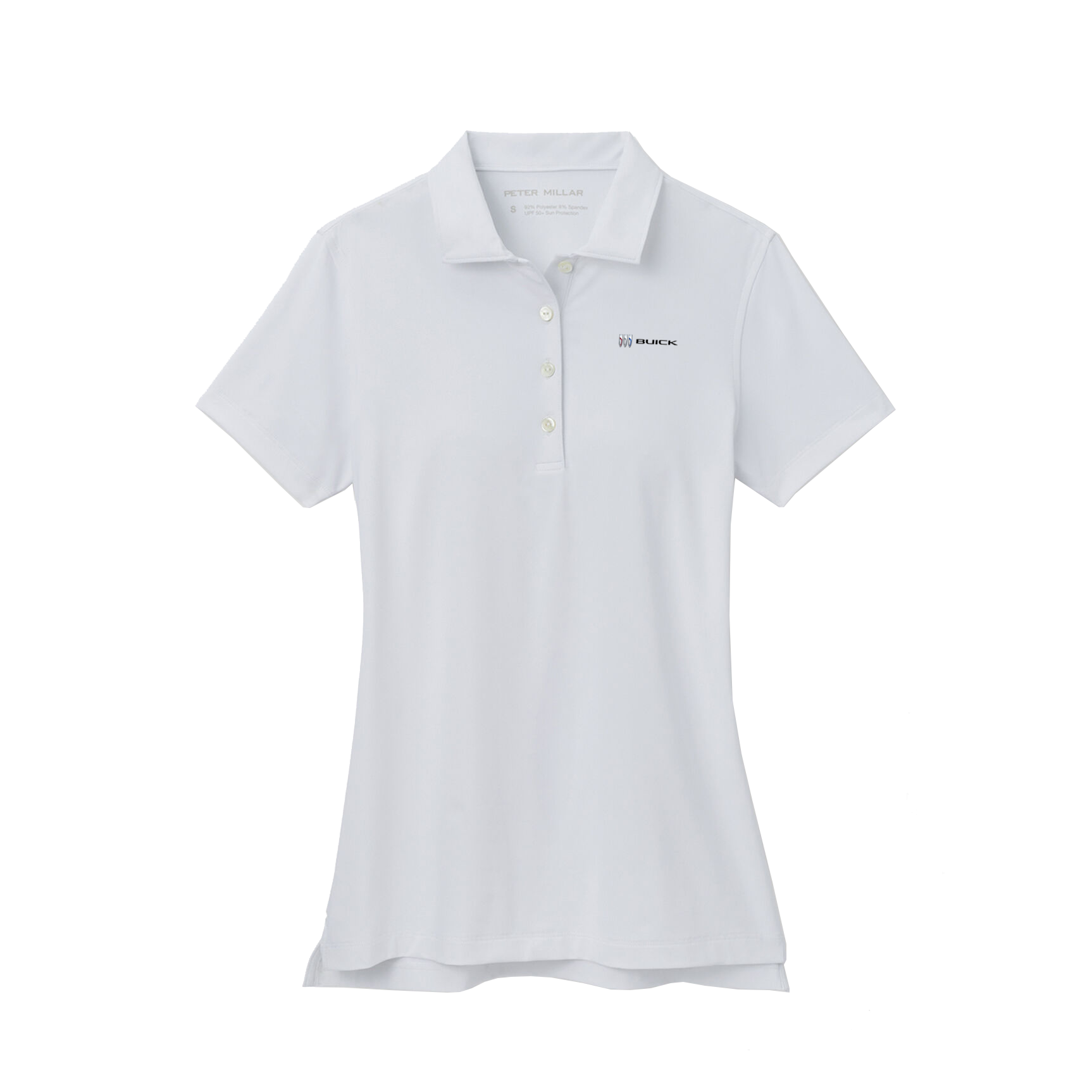 Light Gray Buick Ladies Peter Millar Performance Polo