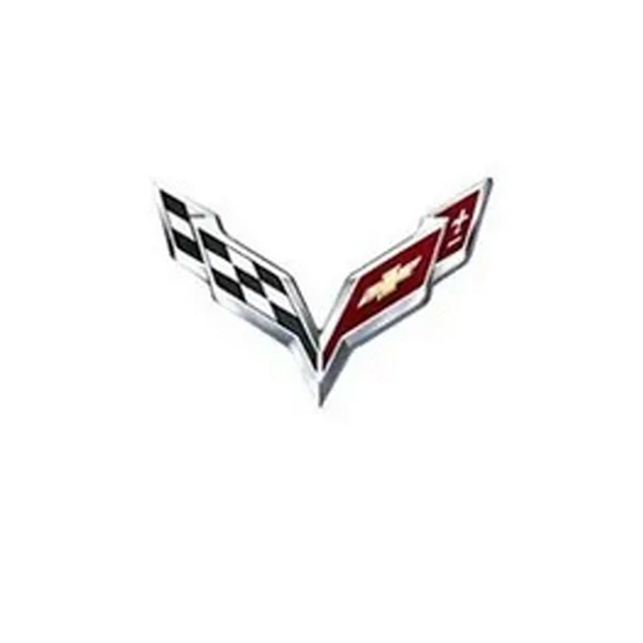 Dark Slate Gray Corvette Aftermarket Wheel Center Cap Vinyl Decals - 4 piece Set