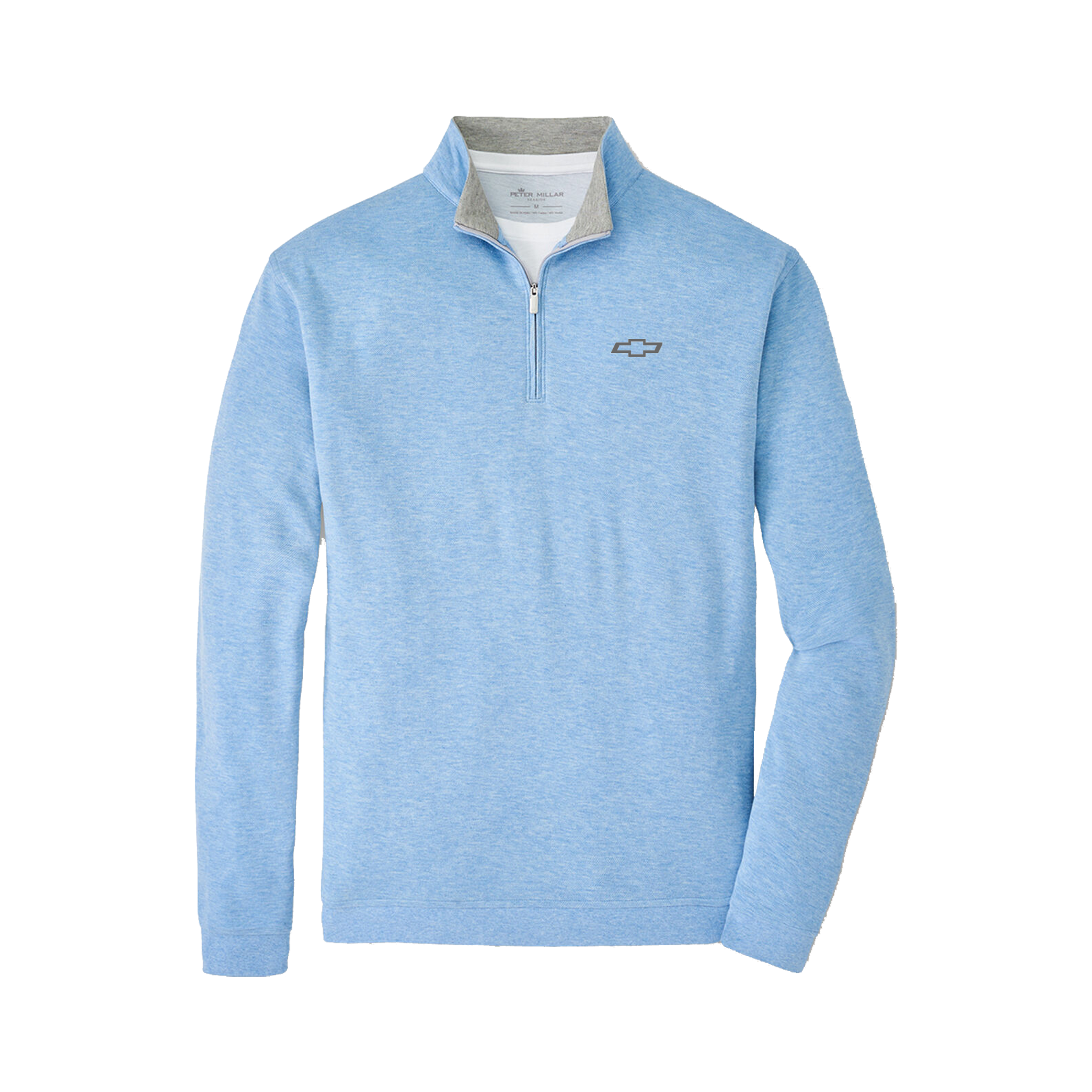 Light Steel Blue Peter Millar Chevrolet Men’s Crown Comfort Pullover