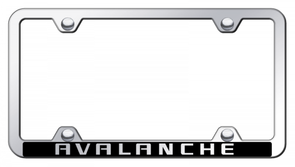 Light Gray Avalanche Wide Body ABS Frame - Laser Etched Mirrored