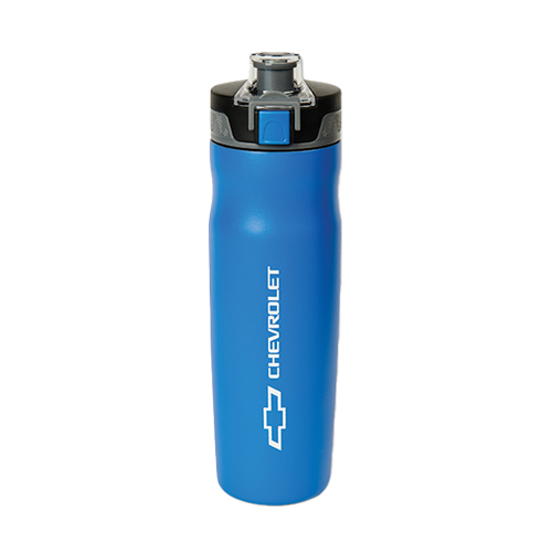 Steel Blue Chevrolet Bowtie 21oz Water Bottle