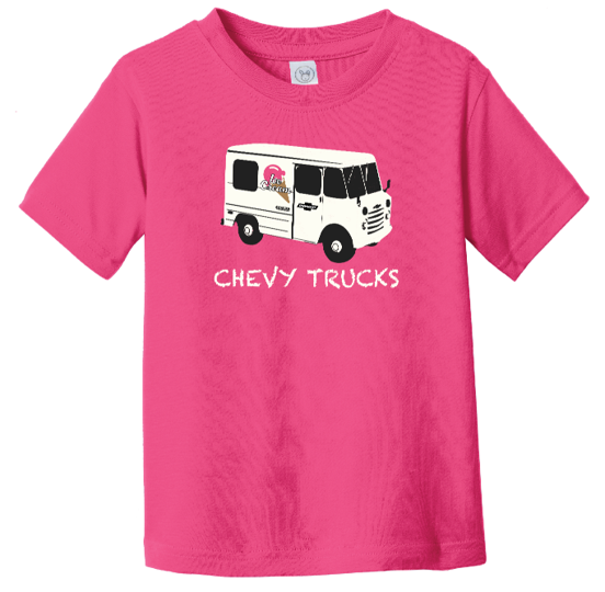 Pale Violet Red Toddler Chevy Trucks Ice Cream Graphic T-Shirt