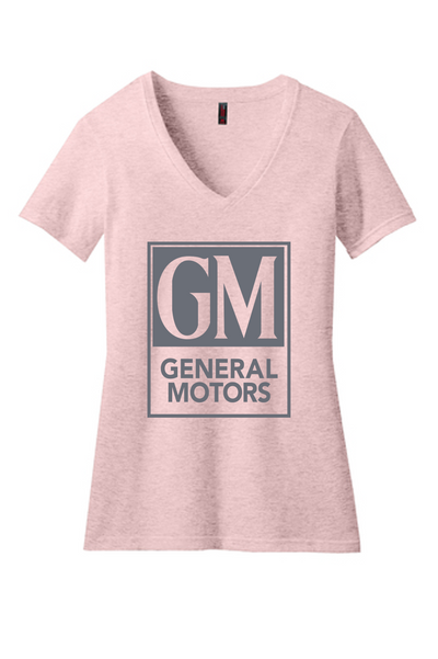 Vintage GM Ladies Short Sleeve V-Neck T-Shirt