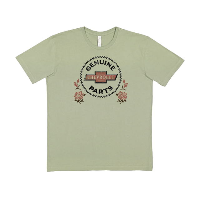 Dark Gray Chevrolet Genuine Parts Roses T-Shirt