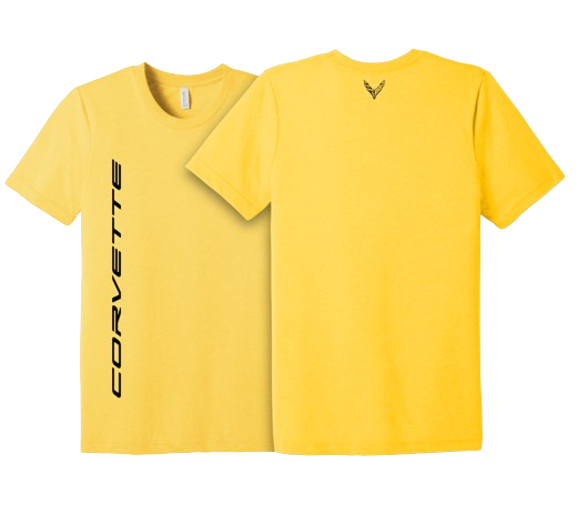 Light Goldenrod Corvette C8 Unisex Tri blend Tee