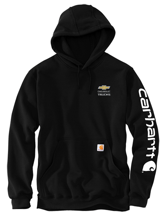 Chevrolet Men's Carhartt Logo Sleeve Hooded Sweatshirt
