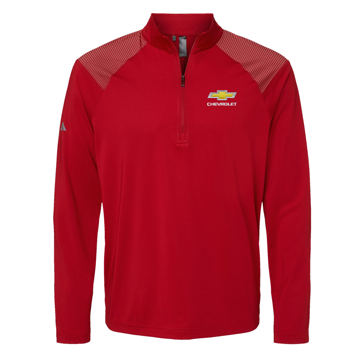 Chevrolet Men's Adidas Shoulder Stripe 1/4 Zip