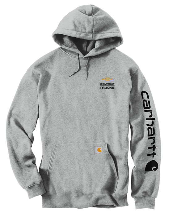 Chevrolet Men's Carhartt Logo Sleeve Hooded Sweatshirt