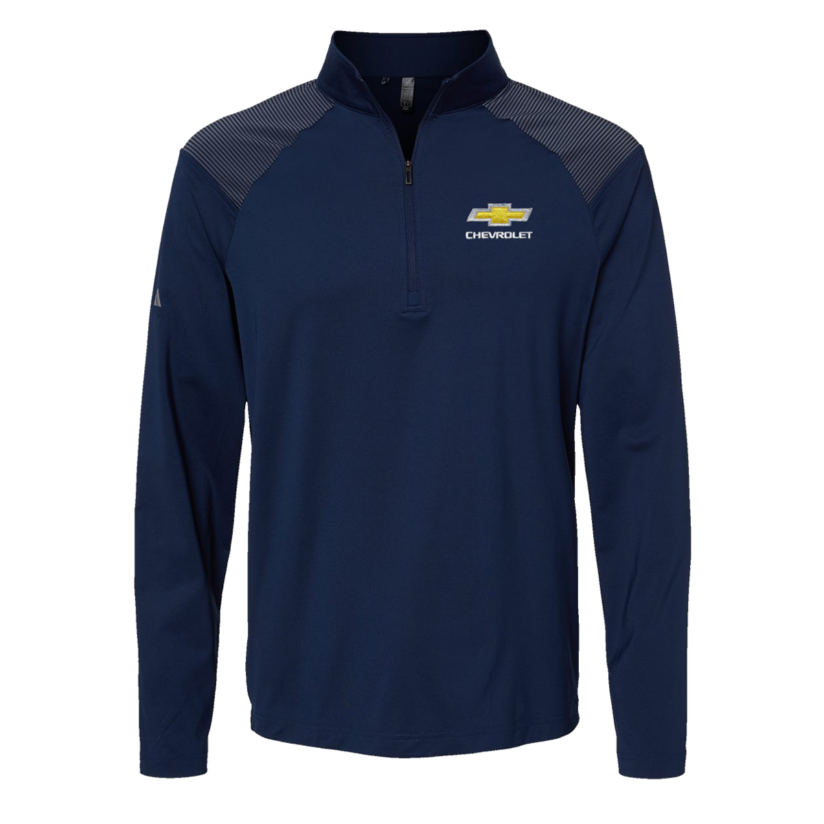 Chevrolet Men's Adidas Shoulder Stripe 1/4 Zip