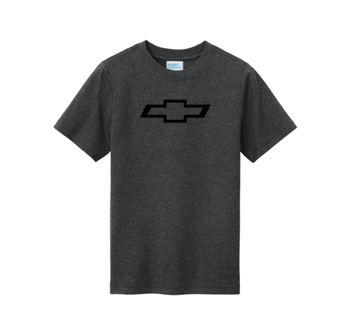 Dark Slate Gray Chevrolet Bowtie Youth Unisex Tee