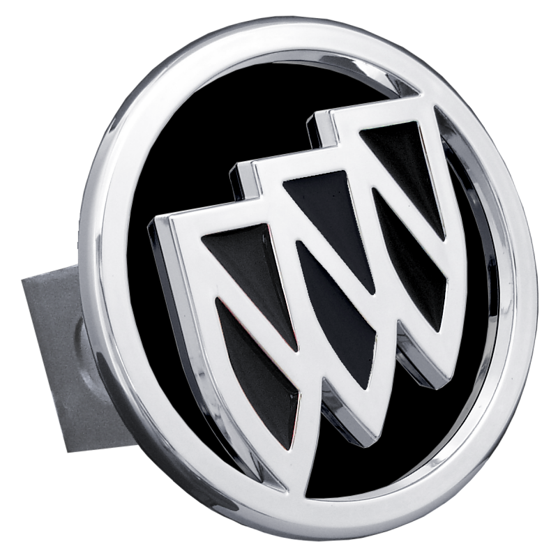 Black Buick Chrome/Black Logo on Black Class II Hitch Plug