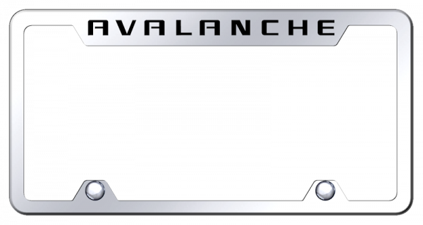 Avalanche Steel Truck Cut-Out Frame - Laser Etched Mirrored