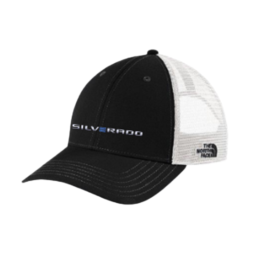 Light Gray Silverado EV The North Face Ultimate Trucker Cap