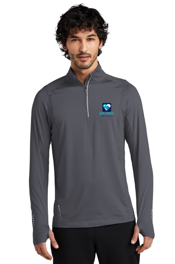 Dark Slate Gray GM Cares Ogio Nexus 1/4-Zip Pullover