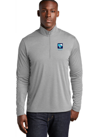 Dark Gray GM Cares Mens Sport-Tek ® Endeavor 1/2-Zip Pullover
