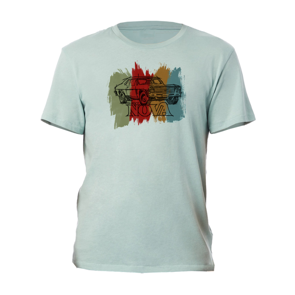 Gray Vintage Chevrolet Nova Sketch T-Shirt