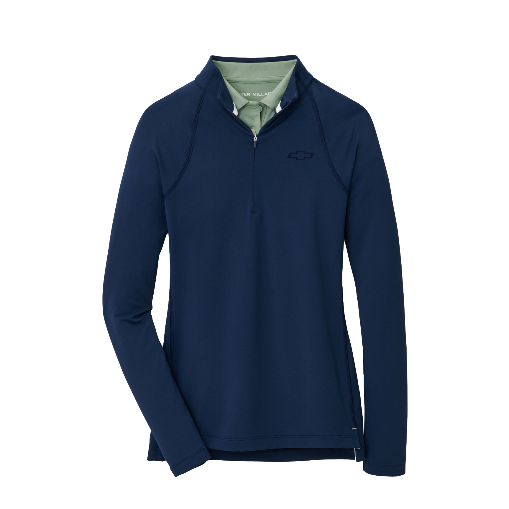 Dark Slate Gray Chevrolet Women's Peter Millar Raglan-Sleeve Perth Layer