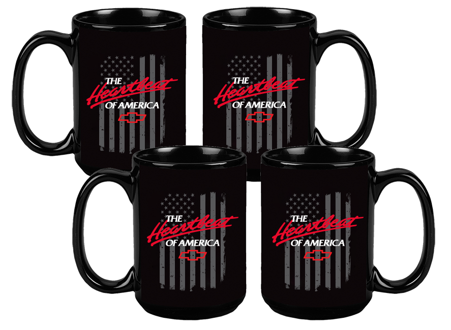 Black Chevrolet Heartbeat Of America 15oz. Mug