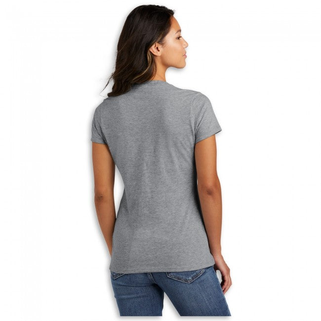 Light Slate Gray Corvette C8 Women's Crossed Flags T-Shirt