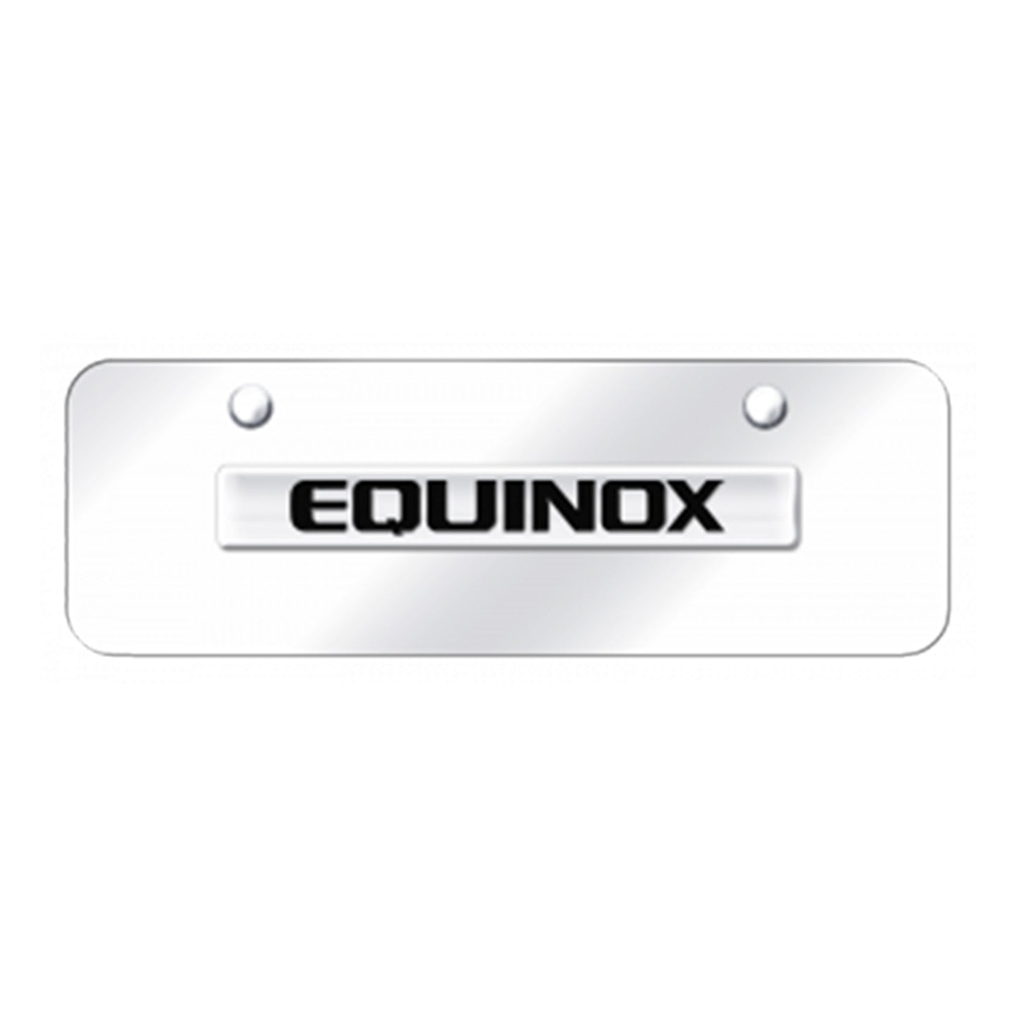Lavender Equinox Name Mini Plate - Chrome on Mirrored