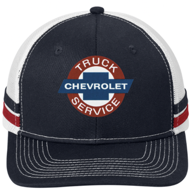 Chevrolet Two-Stripe Snapback Trucker Cap