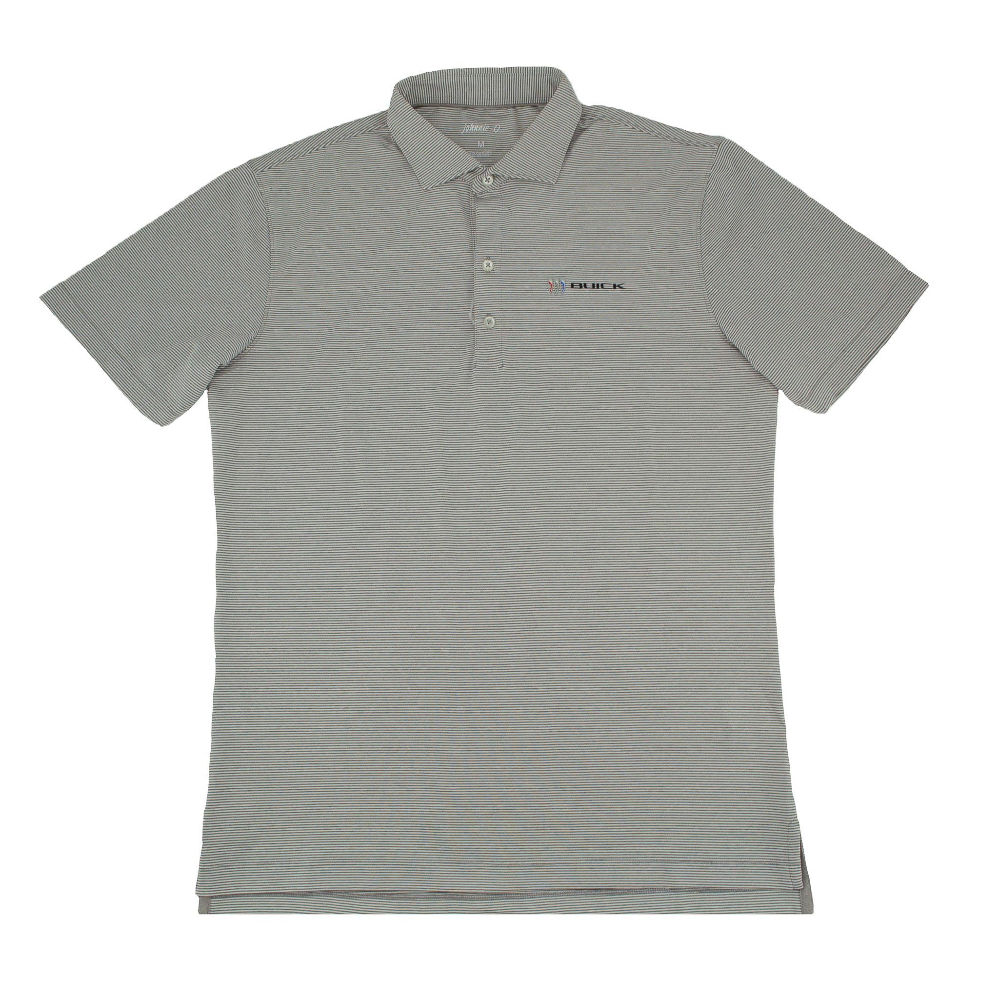 Light Slate Gray Buick Mens Johnnie-O Striped Polo