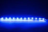 Midnight Blue 2010-2015 Camaro SS - SS Style Illuminated Fuel Rail Covers Perforated