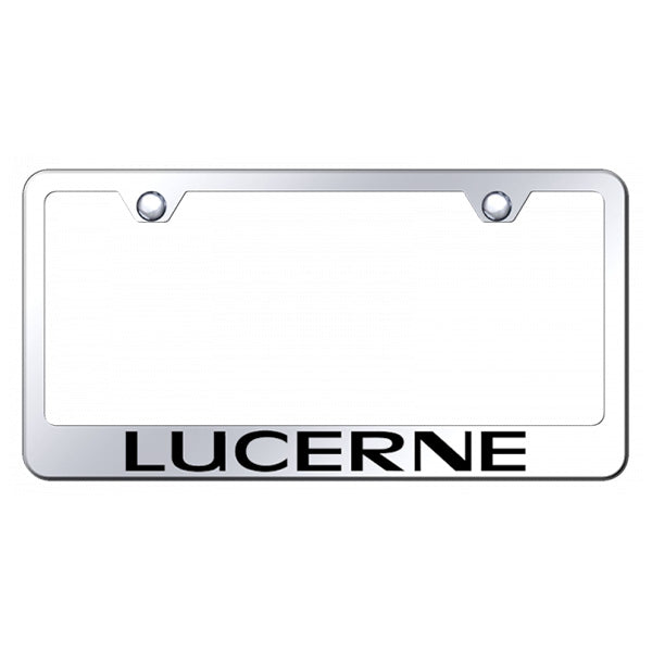 Light Gray Lucerne Stainless Steel Frame - Laser Etched Mirrored