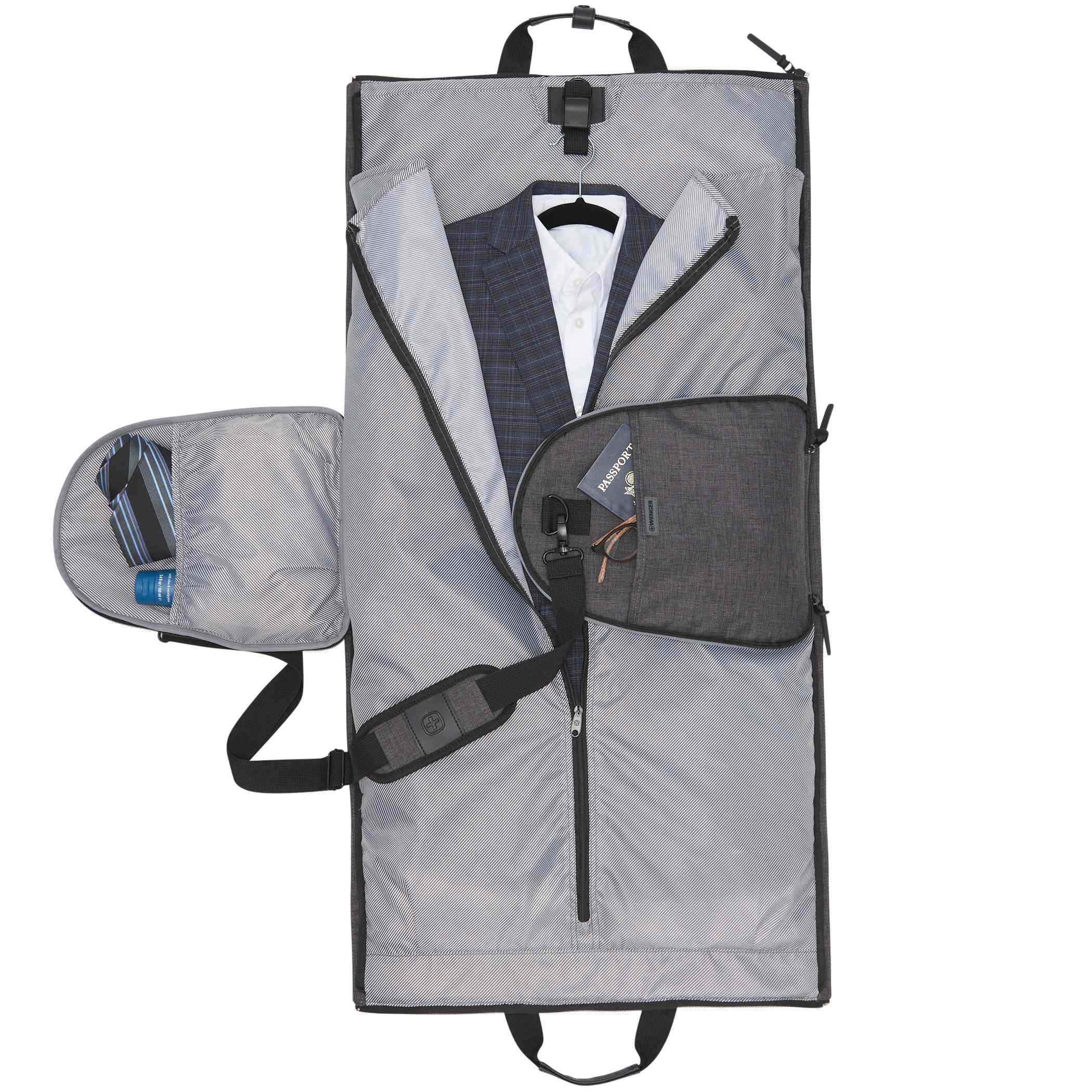 Dim Gray Corvette C8 RPET Garment Duffle Bag