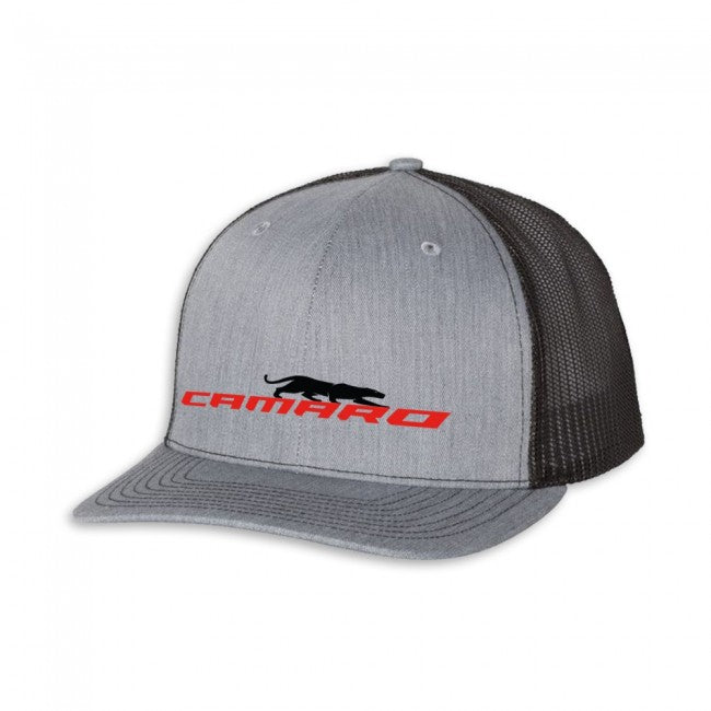 Light Slate Gray Camaro Panther Gray Trucker Cap
