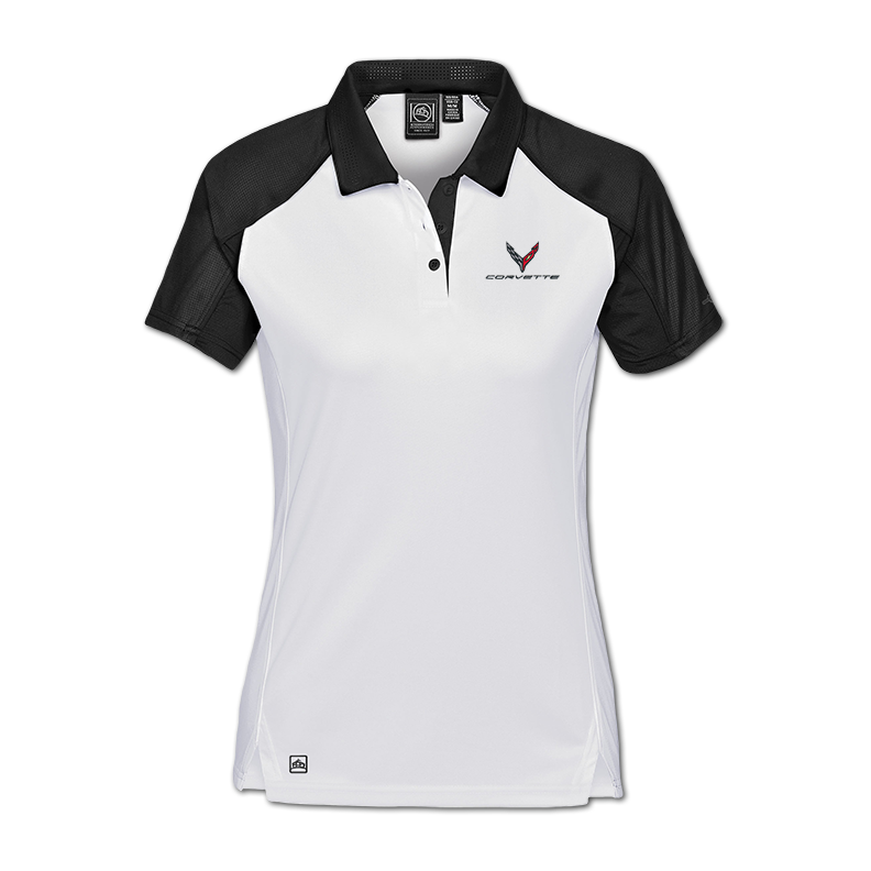 Light Gray Corvette Women's Next Gen Vector Polo