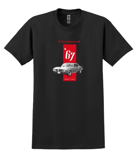 Dark Slate Gray Pontiac Firebird 1967 Graphic T-Shirt