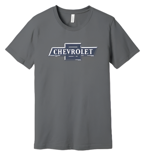 Dim Gray Chevrolet Distressed Vintage Bowtie T-Shirt
