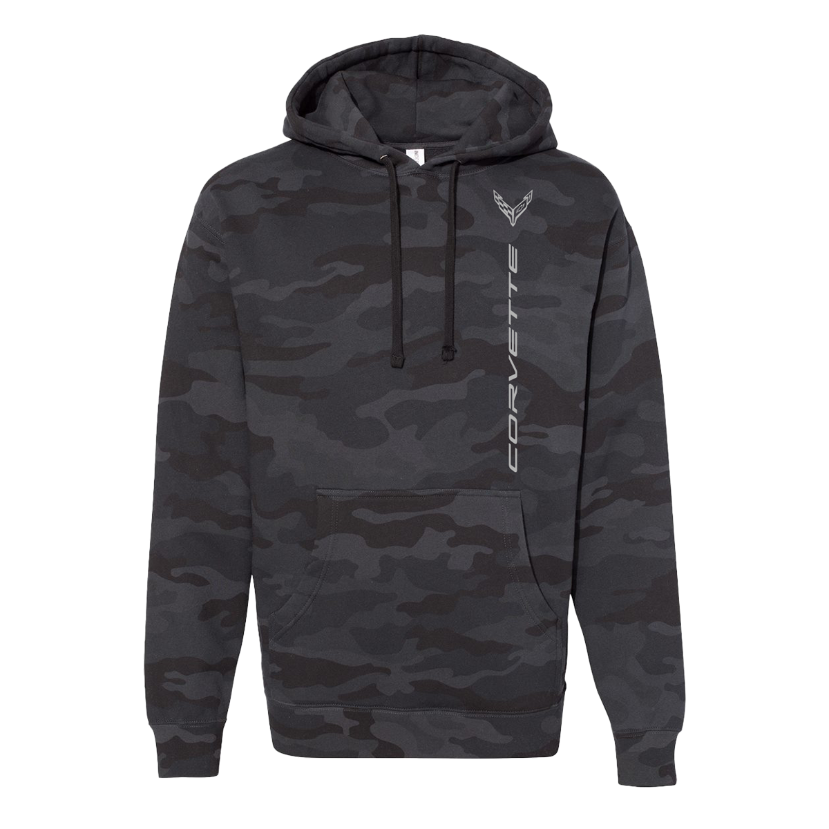 Dark Slate Gray Corvette Black Camo Hoodie