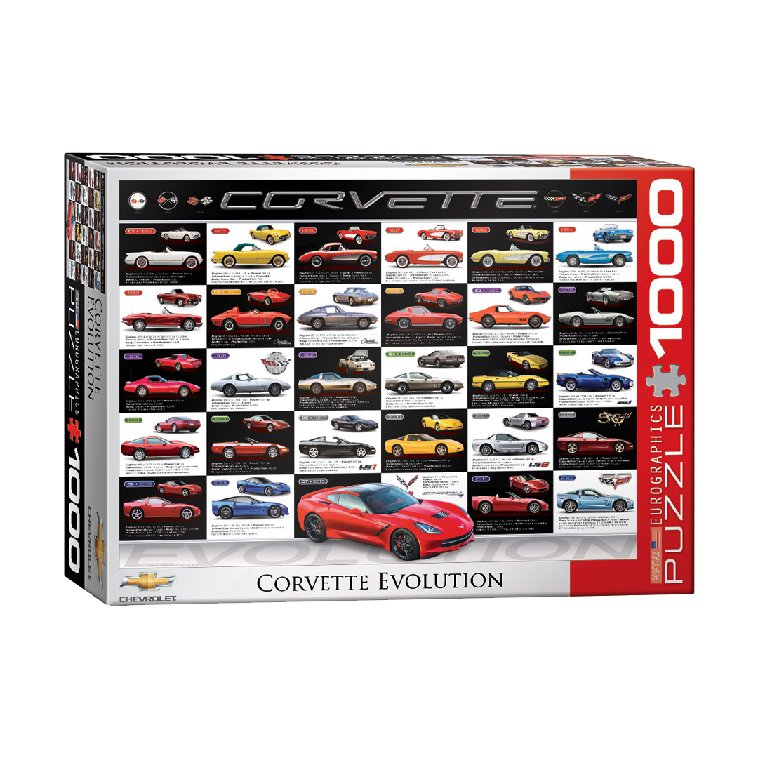 Gray Corvette Evolution 1000 Piece Puzzle