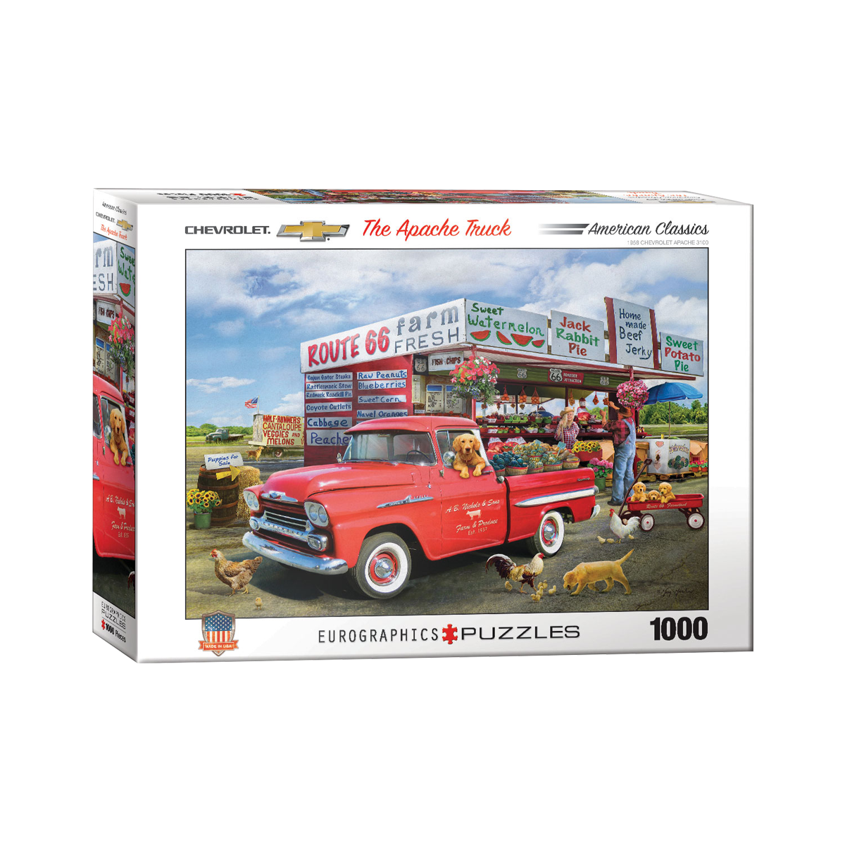 Gray Chevrolet Truck - The Apache Truck 1000 Piece Puzzle