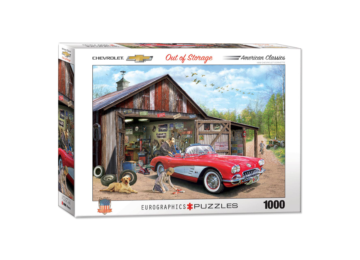 Gray Corvette - Out Of Storage 1000 Piece Puzzle