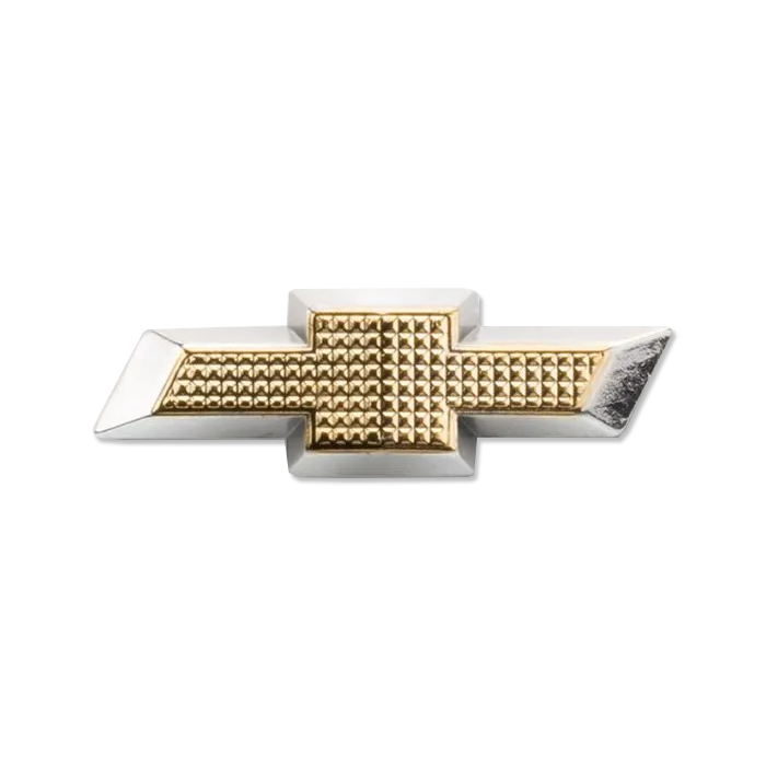 Light Gray Chevy Gold Bowtie Lapel Pin