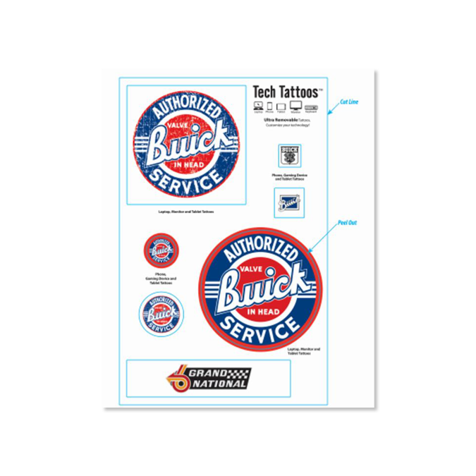 Dark Slate Blue Buick Heritage Tech Stickers