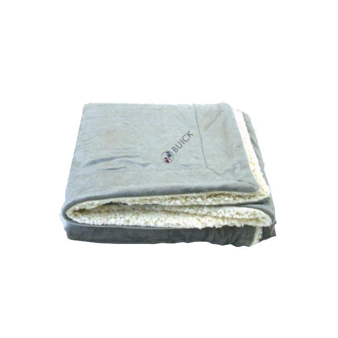 Gray Buick Sherpa Blanket