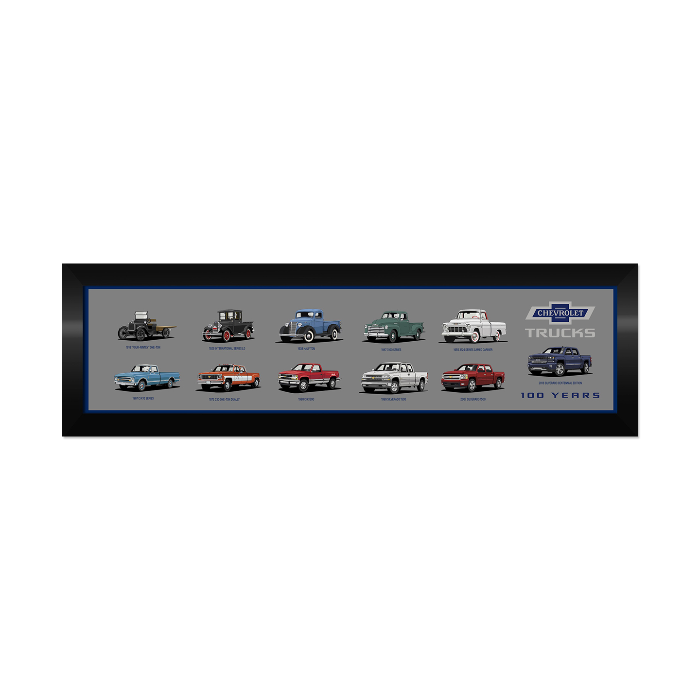 Slate Gray Chevy Truck 100 Panoramic Generation