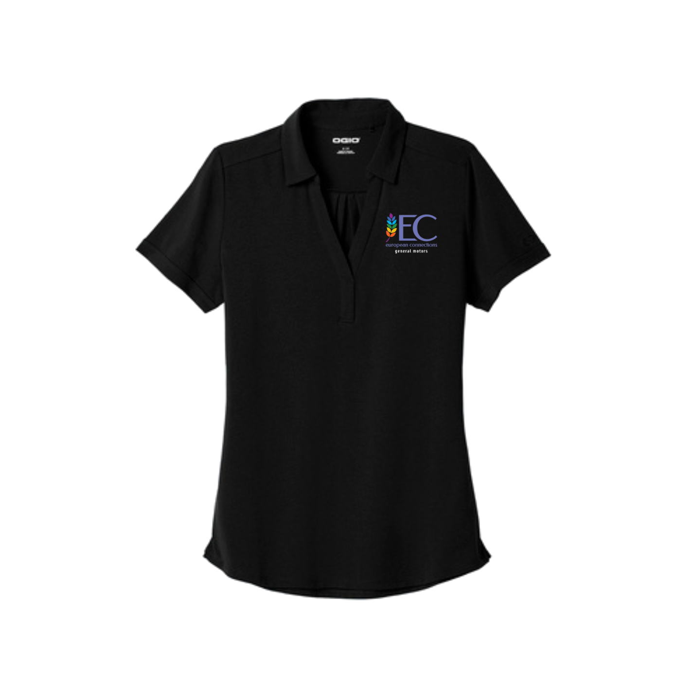 Black GM European Connections ERG Women's OGIO Polo