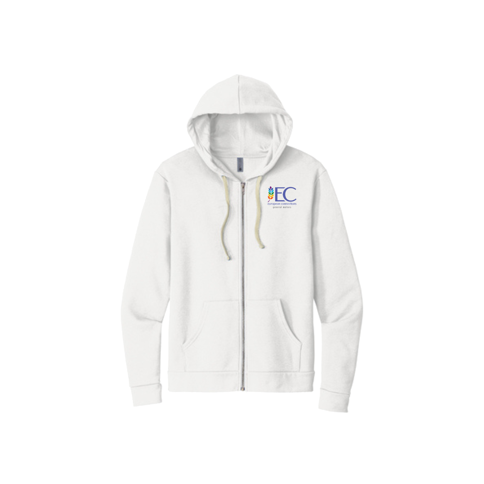 Beige GM European Connections ERG Zip-Up Hoodie